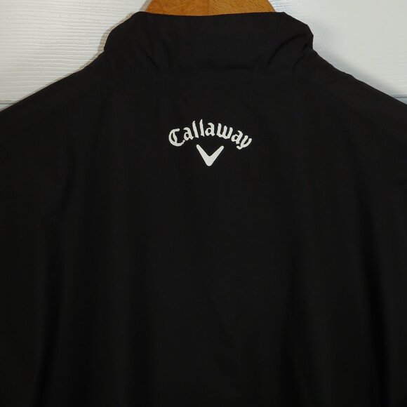 Callaway Golf Men’s Windbreaker Jacket Full Zip Black/Gray Big Logo Size XXL - Picture 6 of 6